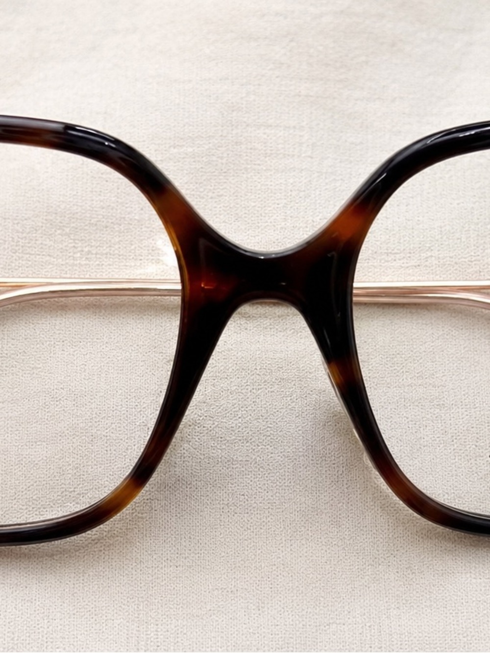Pomellato PM0098O Havana Gold Oversized Eyeglasses Crystal Frames NEW